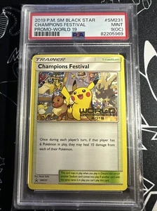 Pokemon Champions Festival World Championships 2019 Promo SM231 PSA 9 OC English - Picture 1 of 2