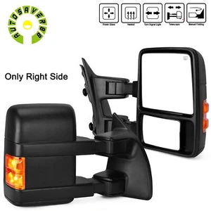 Passenger Side Mirror for 2008-2016 Ford F250 F350 F450 Super Duty Power Heated - Picture 1 of 9