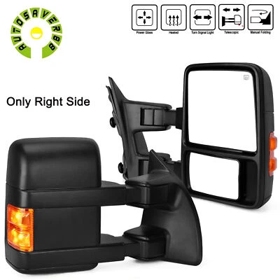 Passenger Side Mirror for 2008-2016 Ford F250 F350 F450 Super Duty Power Heated - Image 1 of 4