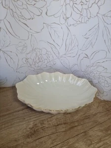 Lenox Symphony 11" Scalloped Oval Centerpiece Serving Bowl 24K Gold Trim USA - Picture 1 of 10