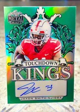 4/10 Jaxon Smith-Njigba - 2023 Leaf Metal Draft Touchdown Kings Green RC Auto