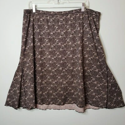 Повседневный угловой приложение Расклешенная юбка цветочный Midi оборки женщин Sz 1 X винтажный готический Pin-Up - Изображение 1 из 4