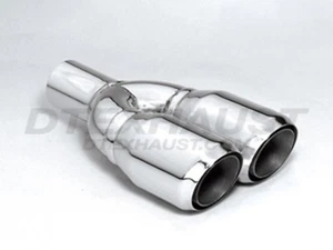 DT-24008DL DUAL DOUBLE LAYER STAINLESS EXHAUST TIP 2.25" INLET  12.25" LONG - Picture 1 of 3