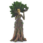 Green Lady Tree Ash Figurine Fantasy Greenman Garden Outdoor Sculpture Magic