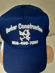 Vintage Otto ,Snapback "Barker Construction" Trucker Hat - Picture 1 of 8