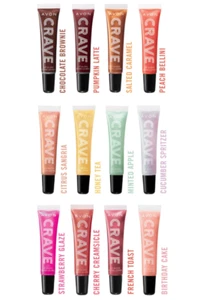 Avon Crave Lip Gloss Pumpkin Latte (2) Vitamin E Ultra Shiny Pearl Finish - Picture 1 of 2