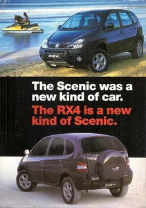 Renault Scenic RX4 1999-2000 UK Market Preview Single Sheet Sales Brochure - Picture 1 of 2