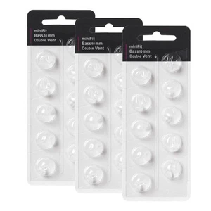 Hearing Aid Domes for Oticon MiniFit Double Vent Bass Domes: 3 Packs (10mm), ... - Picture 1 of 6