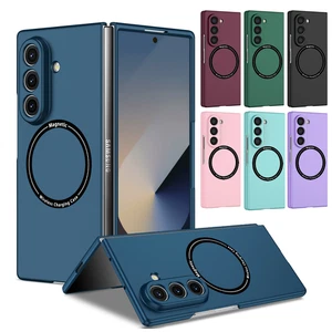 Slim Magnetic Case for Samsung Galaxy Z Fold 7 6 5 4 3 Mag-Safe Hard PC Cover - Picture 1 of 82