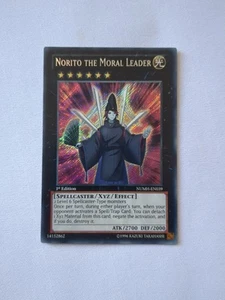 Norito the Moral Leader NUMH-EN039 Secret Rare 1st Edition LP Condition - Picture 1 of 7