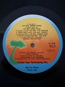 Island Records Promo LP RSS 22 (1980) Toots & The Maytals Steel Pulse Buggles - Picture 1 of 3