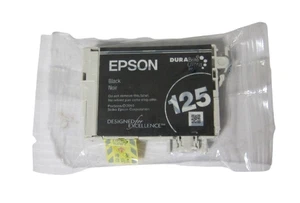Epson 125 Tintenpatrone Schwarz DURABrite Ultra T125120 Versiegelt Neu - Bild 1 von 1