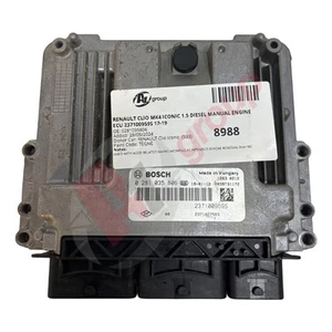 RENAULT CLIO MK4 ICONIC 1.5 DIESEL MANUAL ENGINE ECU 237100959S 17-19 0281035806 - Picture 1 of 12