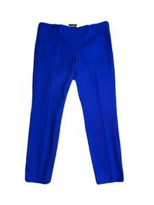 Pantalones de vestir ajustados al tobillo con cremallera lateral J.CREW talla 10 azul 18850 Minnie - Imagen 1 de 8