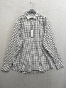 NWT Mizzen Main Leeward Shirt Men’s 2XL Trim Fit White Plaid Performance - Picture 1 of 9