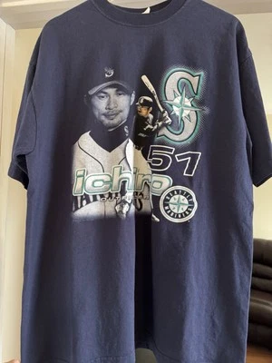 Camiseta vintage de los Seattle Mariners Ichiro Suzuki talla XL Foto 1 de 4