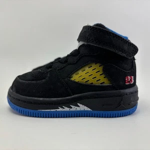 Zapatos para niños pequeños AIR JORDAN “Force 5 negros nuevos azules” talla 3 - Imagen 1 de 12