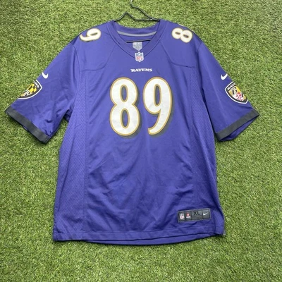 Camiseta de fútbol Nike Baltimore Ravens para hombre XL Steve Smith Sr púrpura #89 Foto 1 de 4