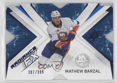 2022-23 SPx Radiance F/X Blue /399 Mathew Barzal #RFX-44 - Image 1 of 2