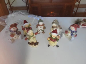 Vintage Snowman Christmas Lot 7 - Picture 1 of 4