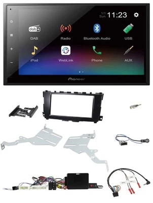 Pioneer USB Bluetooth DAB 2DIN Lenkrad Autoradio für Nissan Altima 13-18 Display - Bild 1 von 4