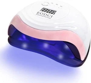 Lámpara Profesional Secador de Uñas LED UV De 168W Para Gel Secado Con Plan LCD - Imagen 1 de 6