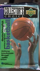 1995-96 COLLECTOR'S CHOICE SERIES TWO GERMAN BASKETBALL SEALED PACK - Picture 1 of 1