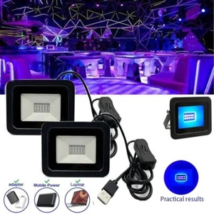 High Power UV LED Floodlight 10W UV Fluorescent Light Party Decoration - Picture 1 of 12