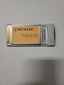 Netgear 54 Mbps Wireless PC WiFi Card WG511 PCMCIA - Picture 1 of 2