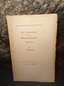La Chronologia De La Historia Incaica -Folio Copy -1963 -Spanish History - Picture 1 of 15