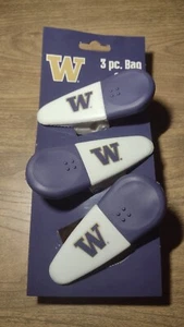 Washington Huskies magnetische CHIP-CLIPS 3ER-PACK. Neu - Bild 1 von 2