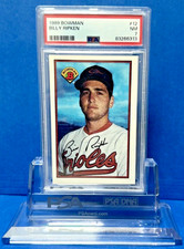 1989 Baltimore Orioles Bowman Tiffany  Baseball Card #12 Billy Ripken PSA 7