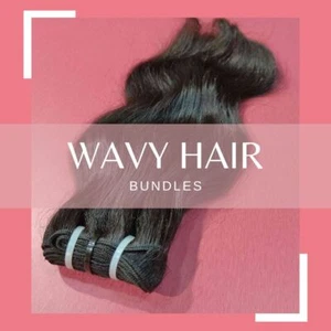 100% Raw Unprocessed Human Hair Extension Classic Wavy Hair 12A Grade Bundles - Picture 1 of 7