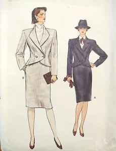 8845 Vintage VOGUE Sewing Pattern Misses Suit Jacket & Skirt SIZE 10 - UNCUT - Picture 1 of 5