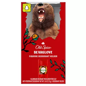 Old Spice Bear Bearglove Deodorant Holder Figurine 2.6 Oz Antiperspirant NEW - Picture 1 of 7