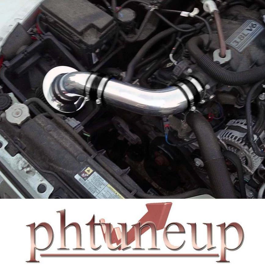 KIT DE ADMISIÓN DE AIRE NEGRO JEEP WRANGLER RUBICON SAHARA 3.8 3.8L + FILTRO Foto 1 de 1