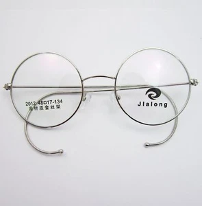 48mm 50mm Antique Vintage Round Wire Rim Eyeglasses Reading Readers Glasses - Picture 1 of 9