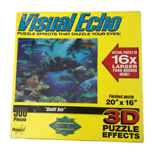 Visual Echo 3D Puzzle Effects (Sunlit Sea) x 500 pieces 2004 Made in Poland