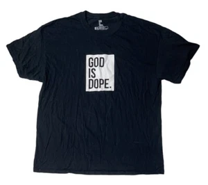 Preowned- God Is Dope S/S Logo Graphic T-Shirt Mens (Size XL) - Picture 1 of 6