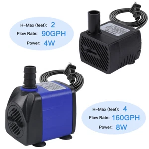 110V Aquarium Submersible Water Pump Powerhead Hydroponic Fountain Pond Adjust - Picture 1 of 16