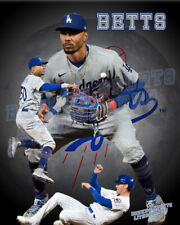 LA Dodgers Lithograph print of Mookie Betts playing 2nd base 2023