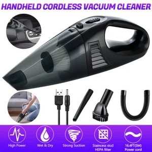 Handheld Vacuum Cleaner Cordless Portable Wet&Dry Home Car Cleaning Rechargeable - Picture 1 of 12