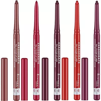 Rimmel Exaggerate Full Colour Lip Liner  104,103,018,024,064 best original fast - Image 1 of 4