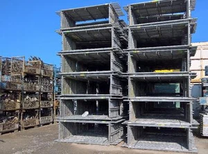 RUX Gerüst 104 m² Dachdeckerschutz / Holzböden / Durchstiegstafeln Pos. AG1 - Bild 1 von 12