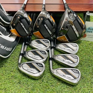 Callaway Mavrik Set 1w 3w 5w Iron 56789P 9PCS Stiff Flex RH Golf Club Mens Used - Picture 1 of 22