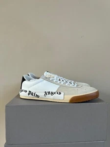Palm Angels , Vucanized Suede/Calf in White/Black , BNIB 43 - Picture 1 of 12