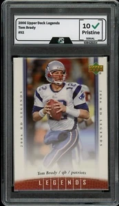 2006 Upper Deck Legends #92 Tom Brady GRADED 10 Gem Mint Tampa Bay Buccaneers - Picture 1 of 2