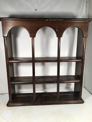 Estante de madera de pino envejecido vintage Ethan Allen Country Craftsman hecho en EE. UU. Foto 1 de 4