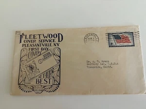 US Postal History Stamp Pictures Fleetwood FDC Service 1959 Pleasantville NY - Picture 1 of 1