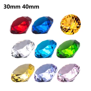 30mm 40mm Crystal Diamond Glass Diamond Craft Decoration Toy Crystal Ornament - Picture 1 of 20